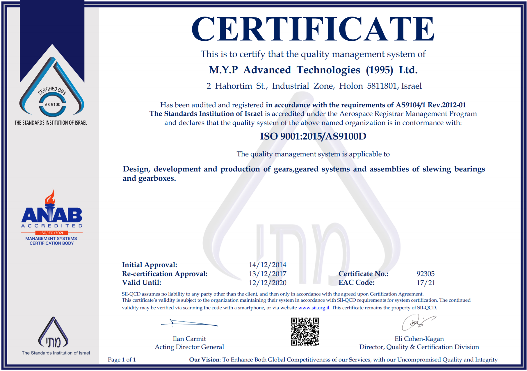 AS9100D & ISO9001:2015